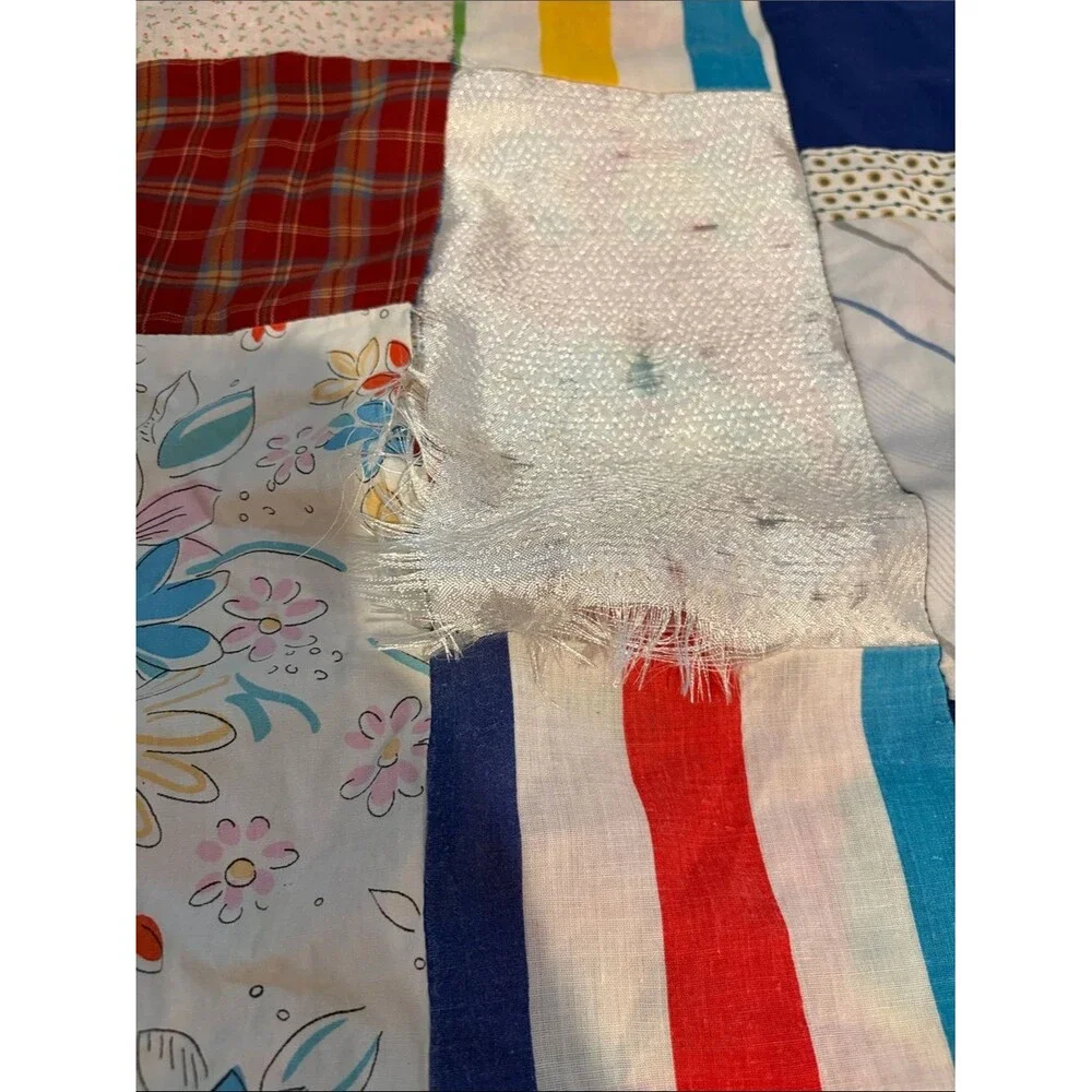 Hand Crafted Multicolor Patchwork Quilt - Floral,Mickey mouse & Plaid Squares